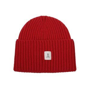 SEAFARER Ribbed Knit Beanie Women RED Caps & Hats